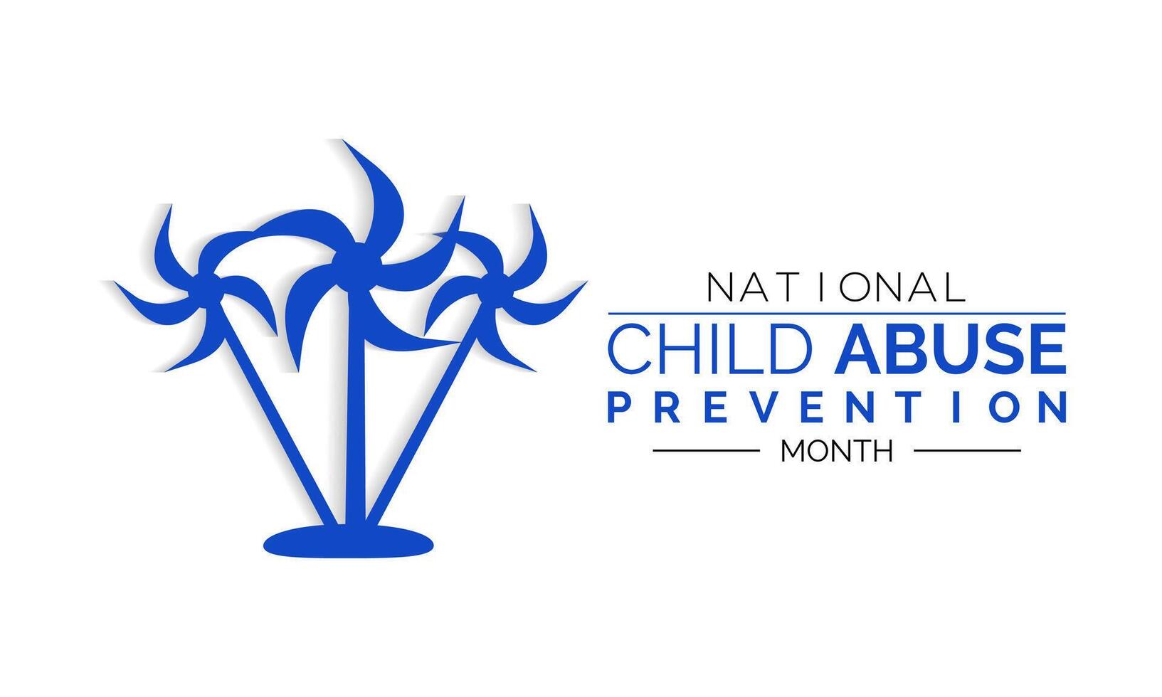 Vector illustration on the theme of National Child abuse prevention and awareness month of April. Greeting card, Banner poster, flyer and background design.