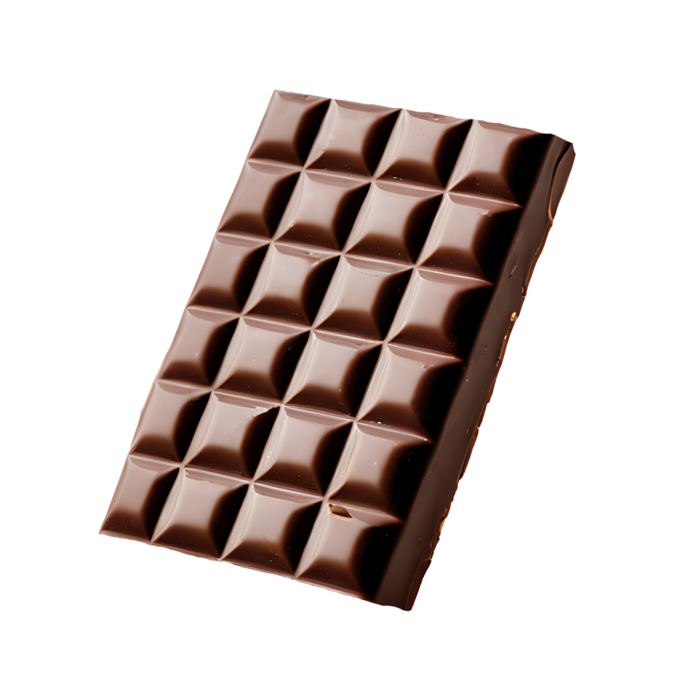 AI generated Chocolate Bars isolated on a transparent background PNG photo