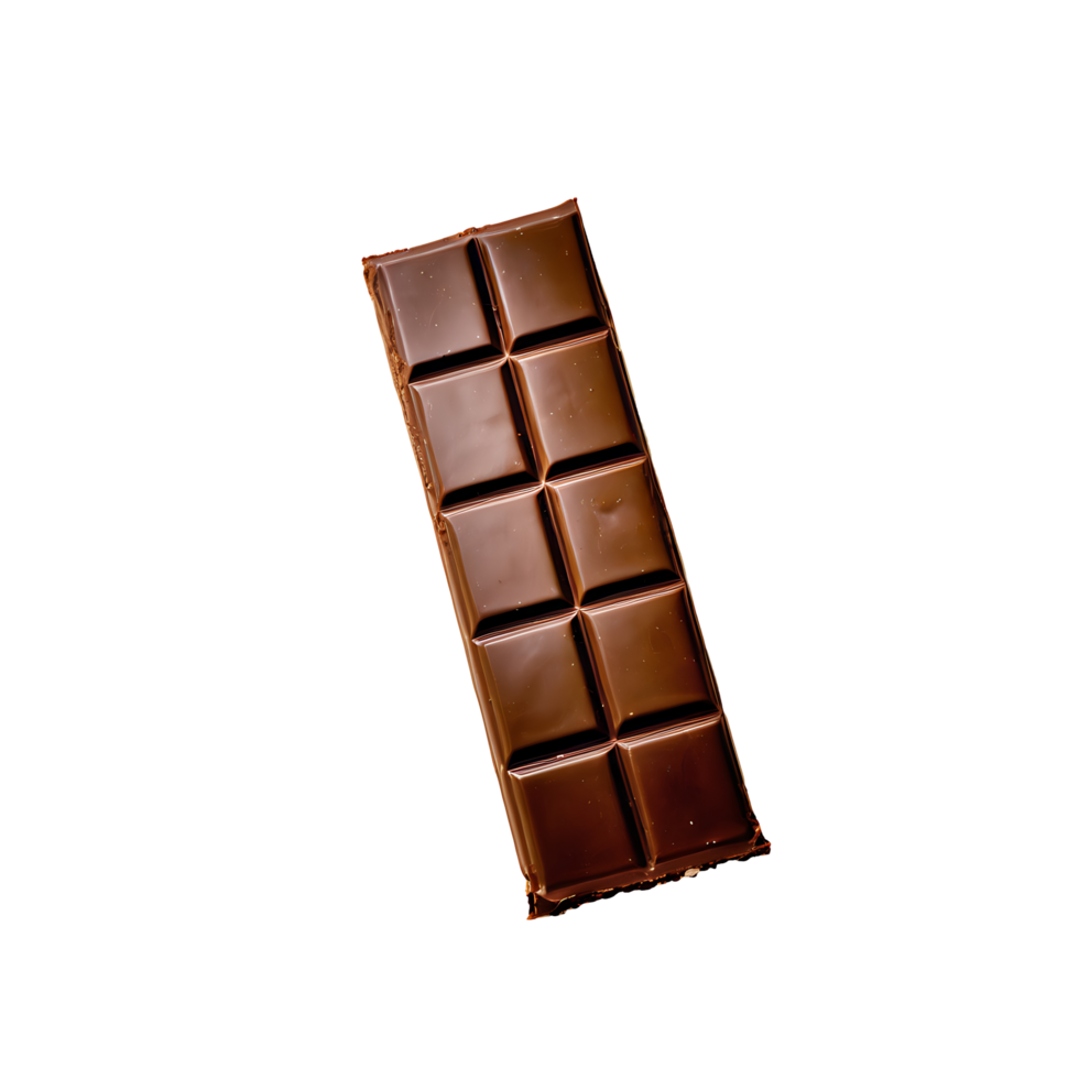 AI generated Chocolate Bars isolated on a transparent background PNG photo