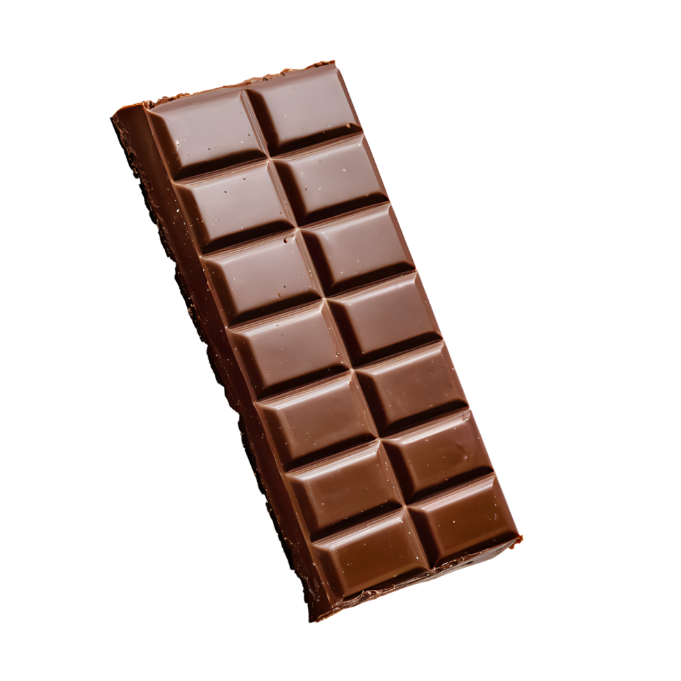 AI generated Chocolate Bars isolated on a transparent background PNG photo