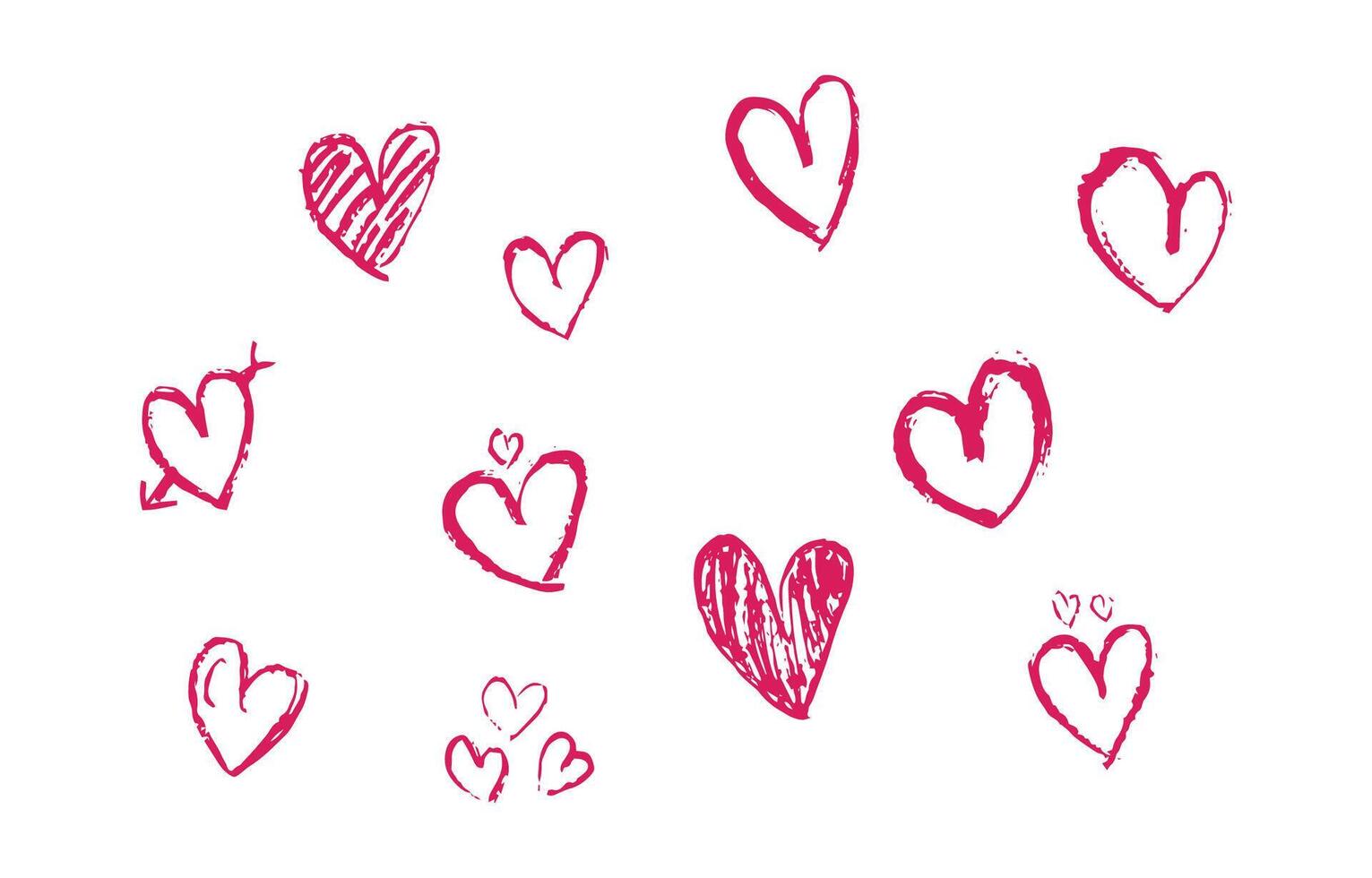 set of love grunge  design vector