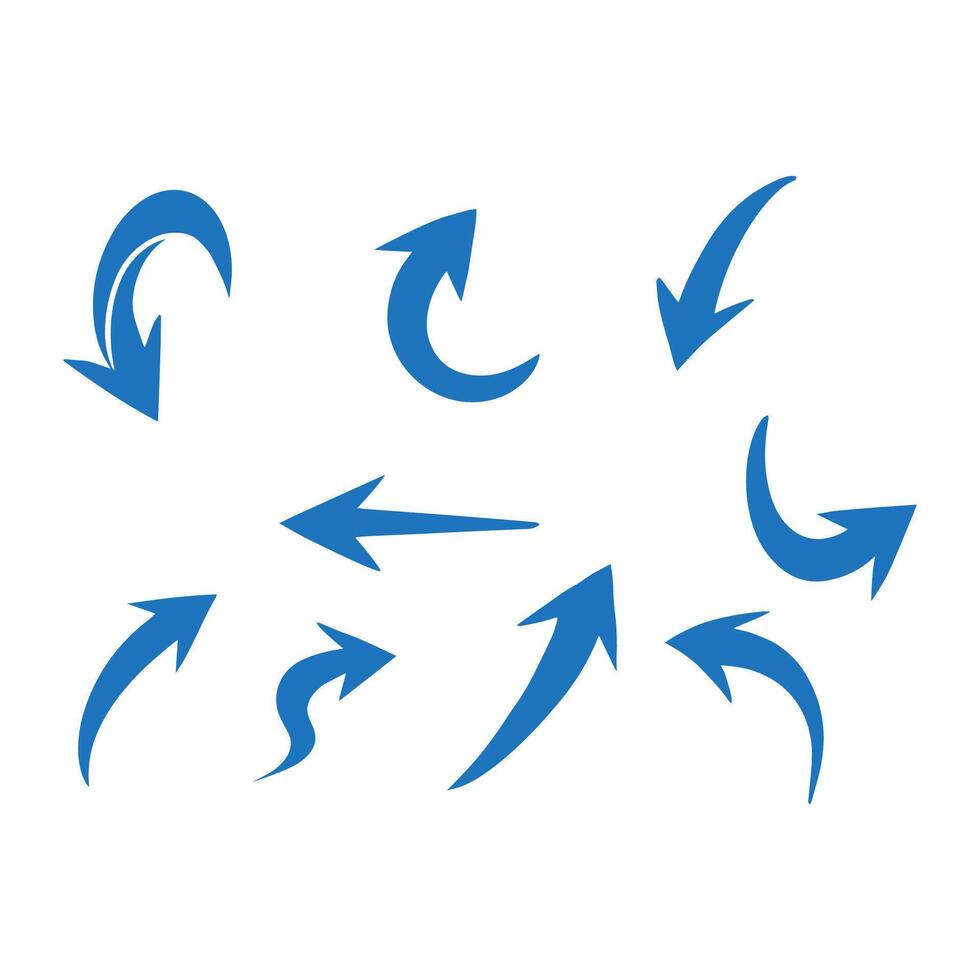 blue arrow collection,vector set 40752351 Vector Art at Vecteezy