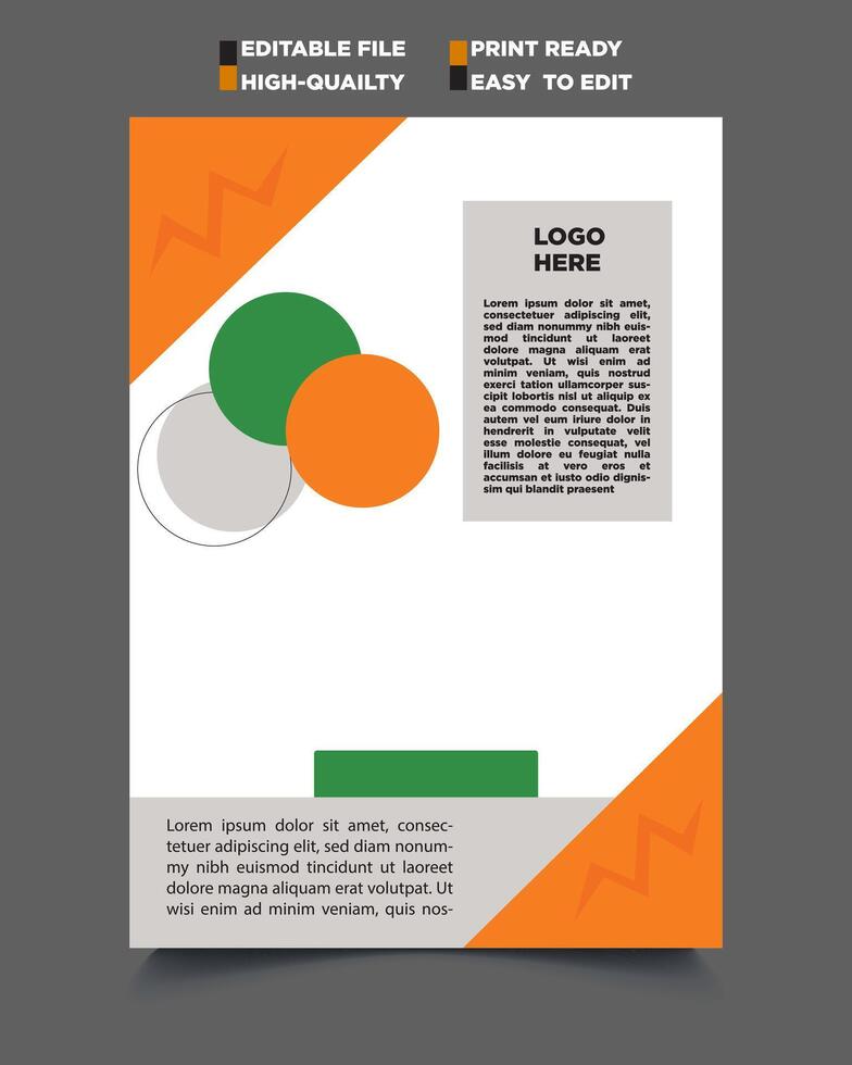 resumen vistoso y blanco color antecedentes - a4 Talla libro cubrir modelo para anual informe, revista, folleto, propuesta, portafolio, folleto, póster vector