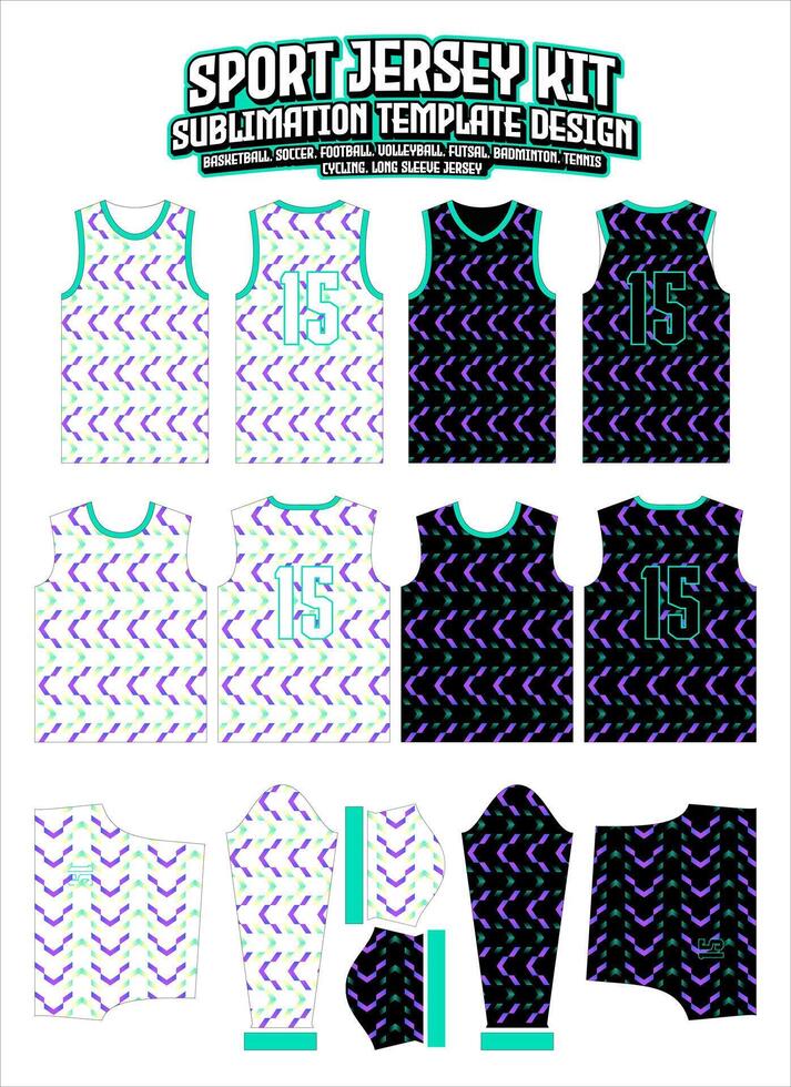 violet futuristic outline Jersey Apparel Sports Wear print pattern vector
