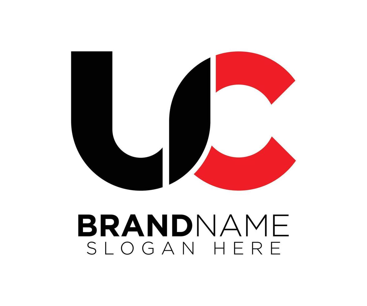 U C logo design vector template