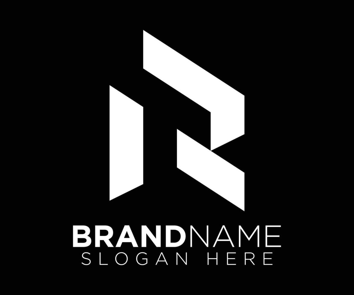 T R logo design vector template