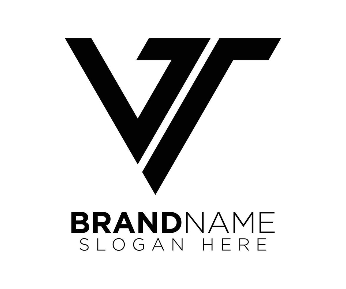 V T logo design vector template