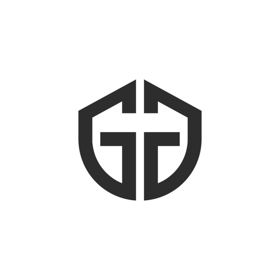 letter gg monogram logo template vector