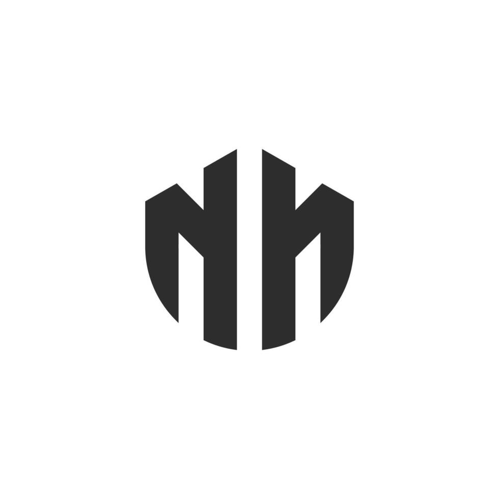 letter nn monogram logo template vector