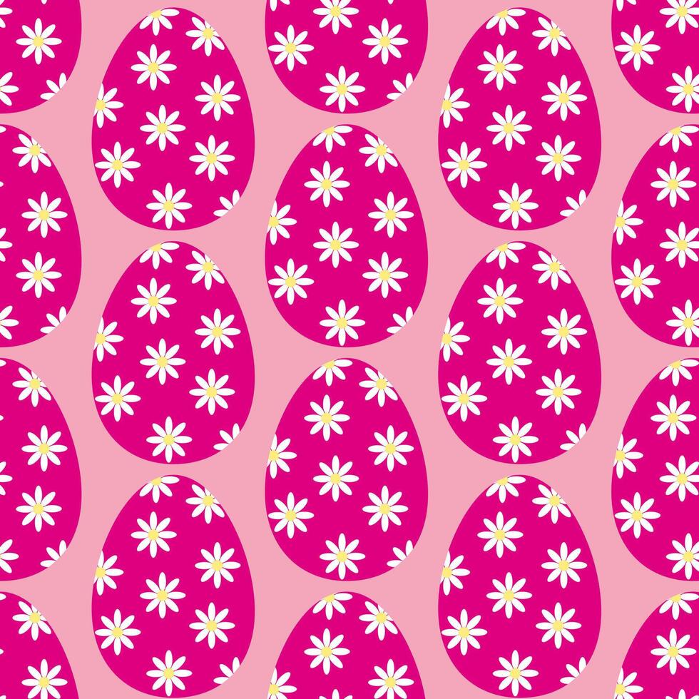 Easter eggs simple seamless pattern. Easter eggs, Easter symbol, decorative vector elements.