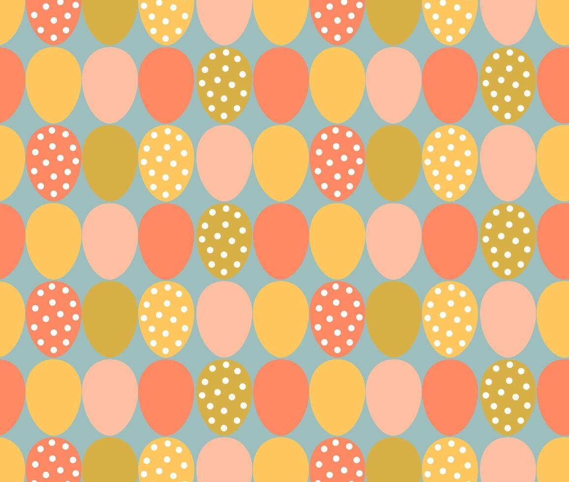 Seamless pattern, Easter eggs. Vector illustration