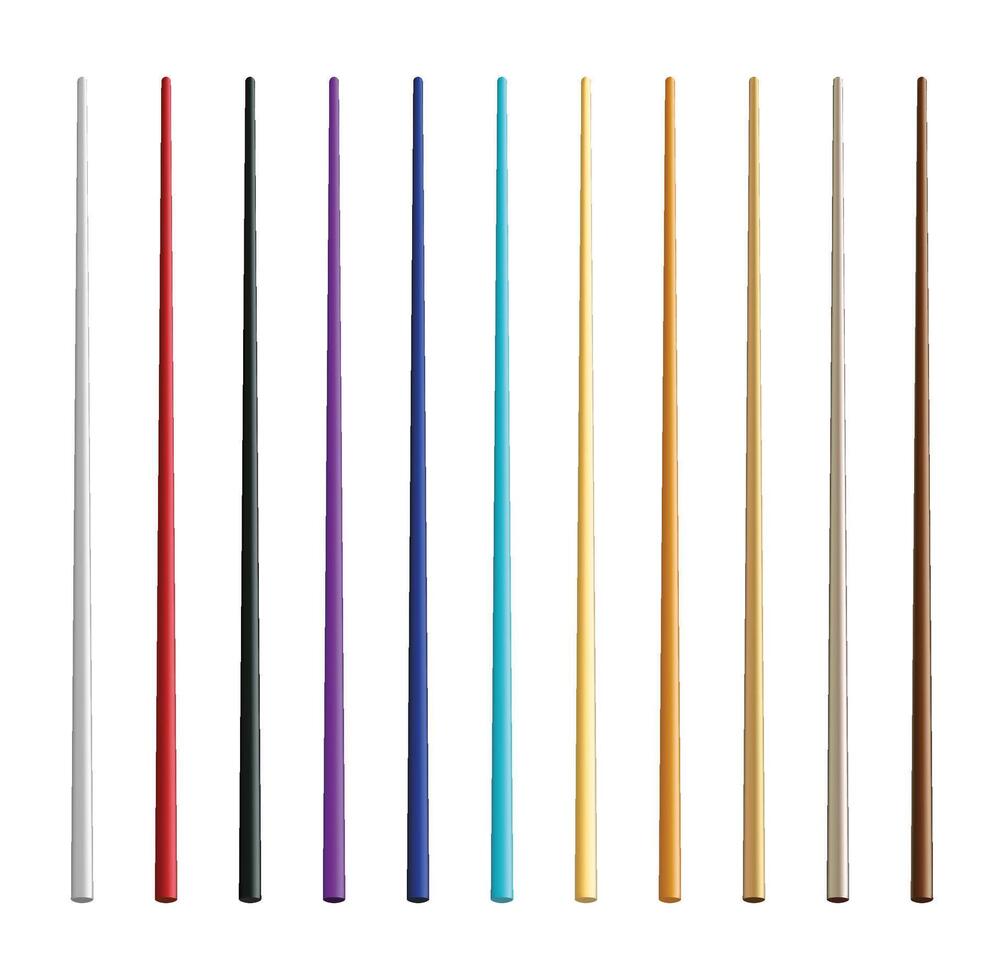 realista comida palillos conjunto diferente tipos vector ilustración de tradicional asiático bambú utensilios color palillo vector ilustración