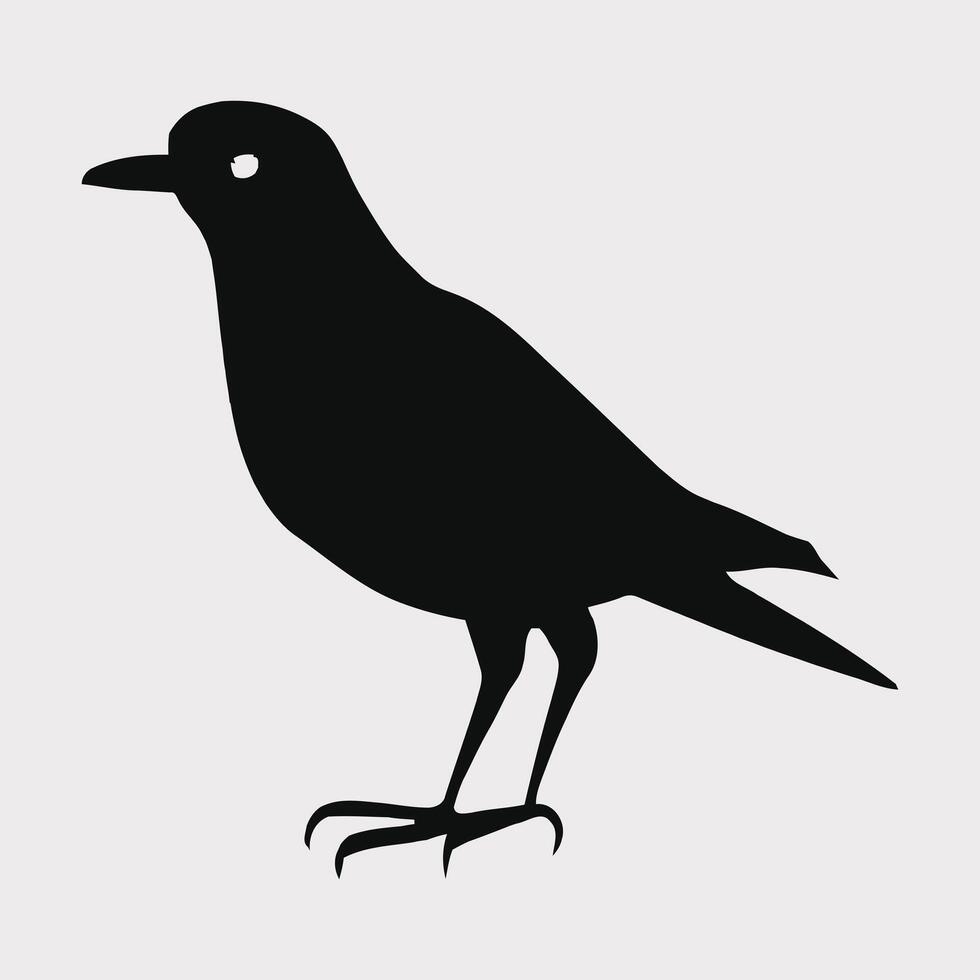 conjunto de un rebaño de volador diferente aves siluetas colección de diferente dibujos animados negro aves en blanco antecedentes. vector ilustración. gratis