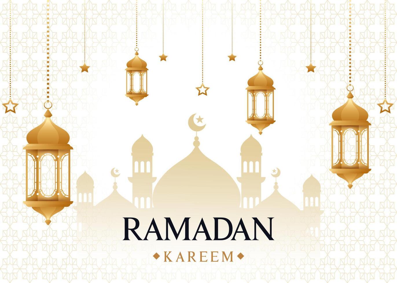 elegante Ramadán kareem decorativo festival tarjeta islámico Ramadán celebracion antecedentes vector