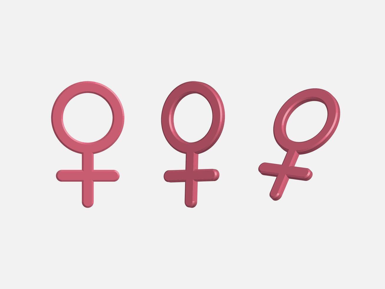 International Woman's Days with female gender sign vector