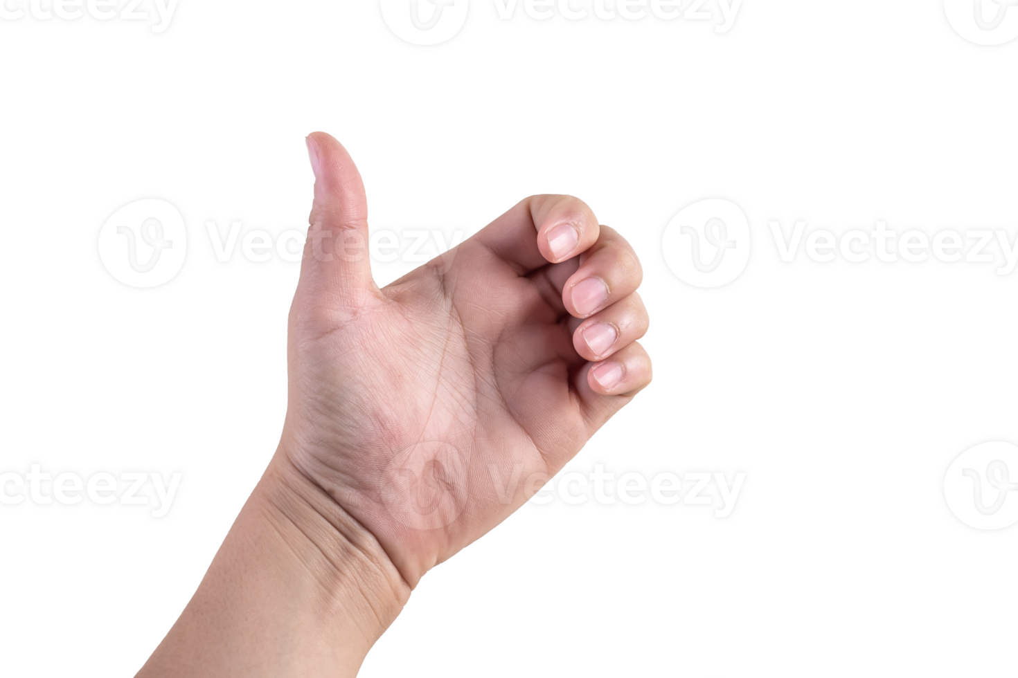 hand on isolated background clipping path png