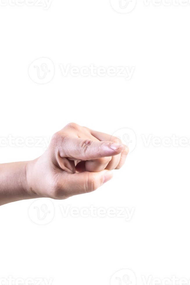 hand on isolated background clipping path png