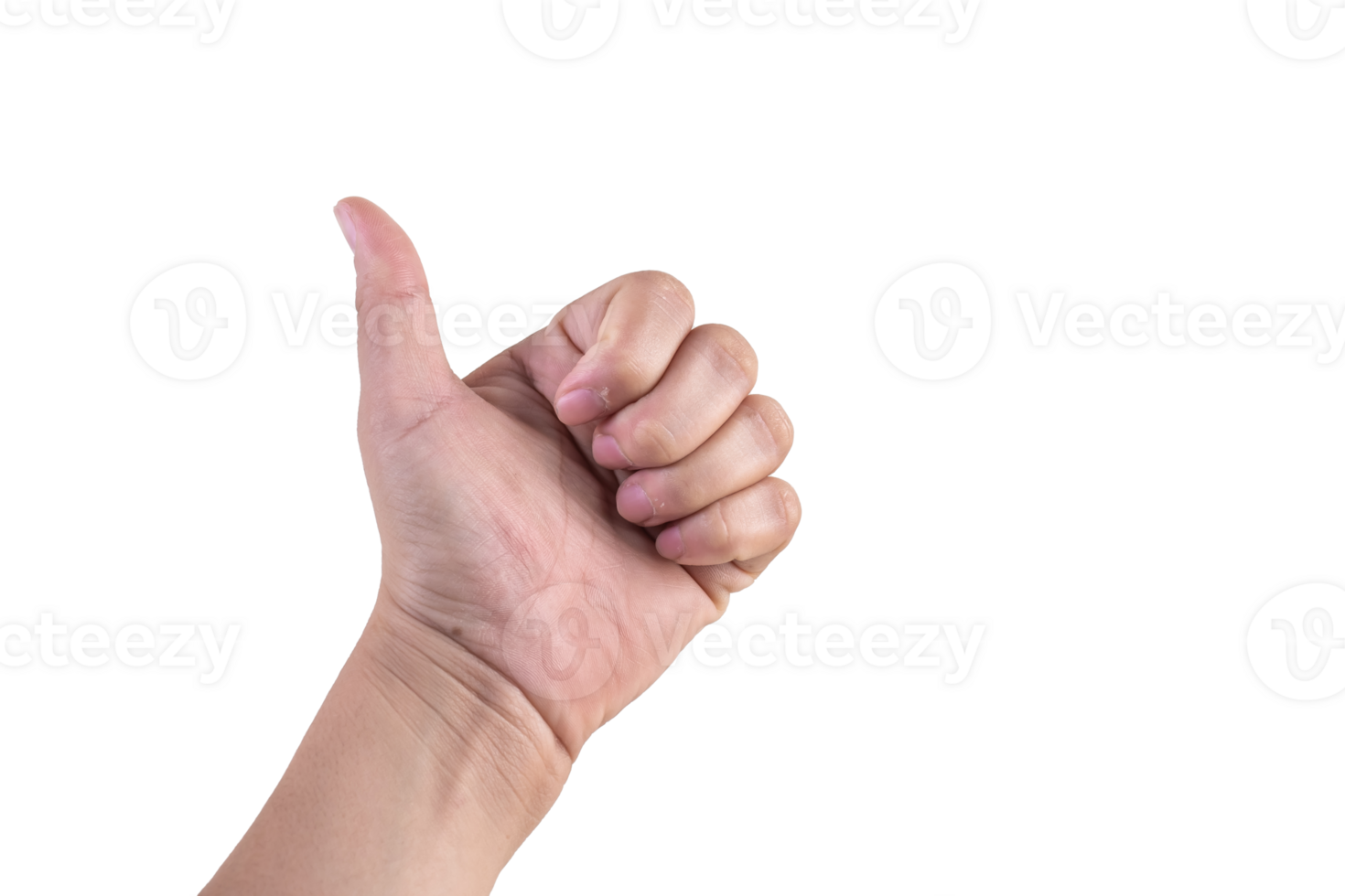 hand on isolated background clipping path png