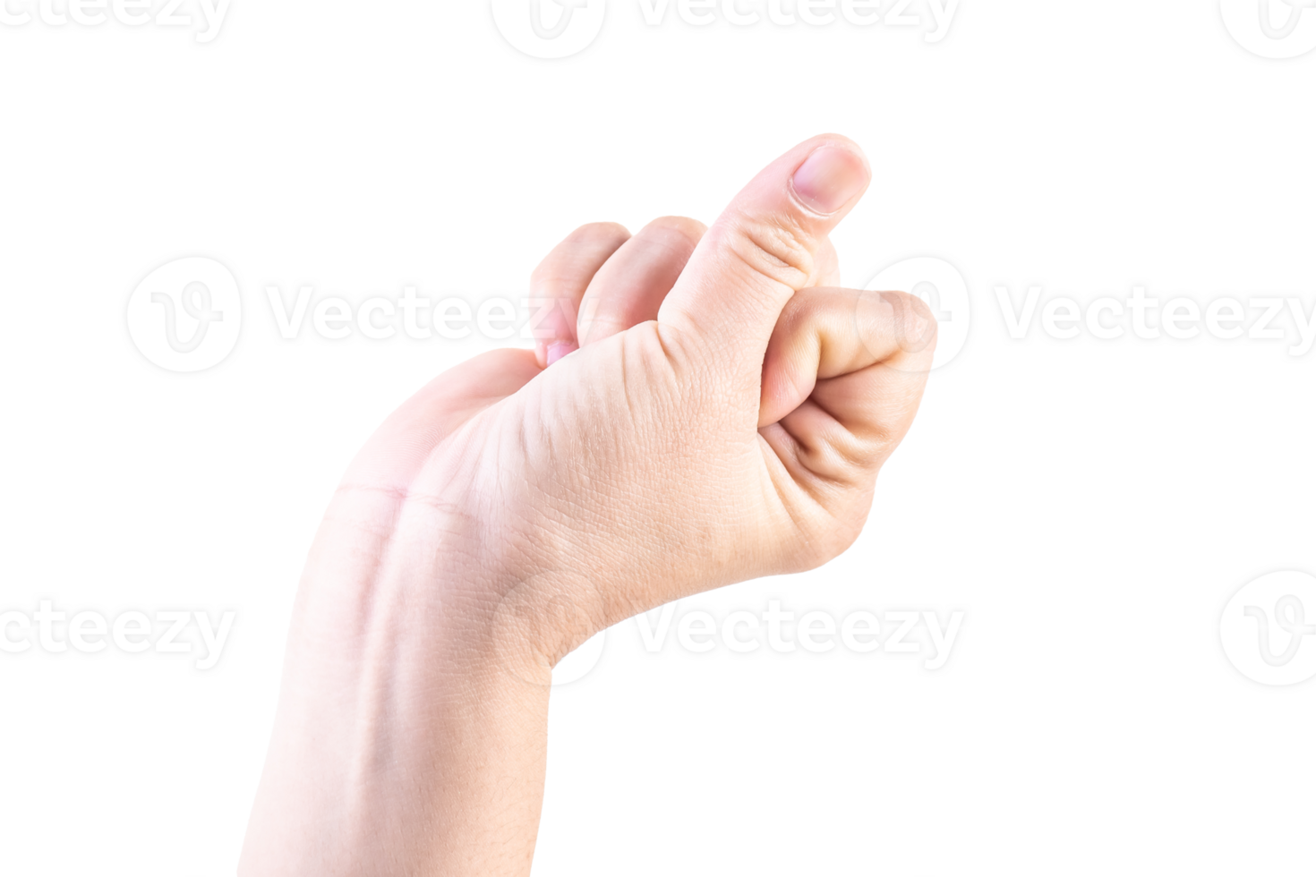 hand on isolated background clipping path png