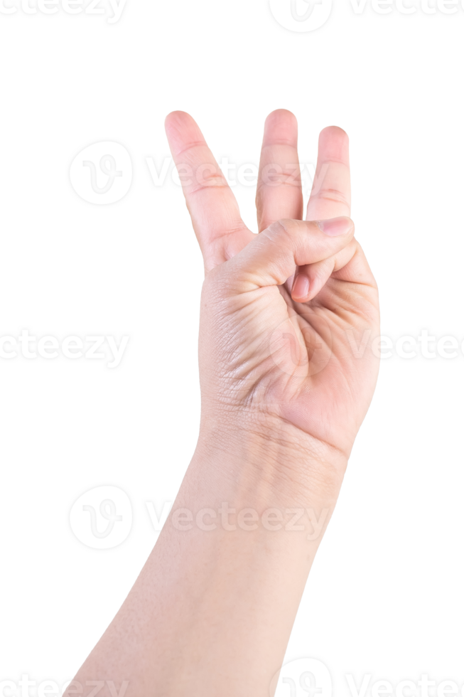 hand on isolated background clipping path png