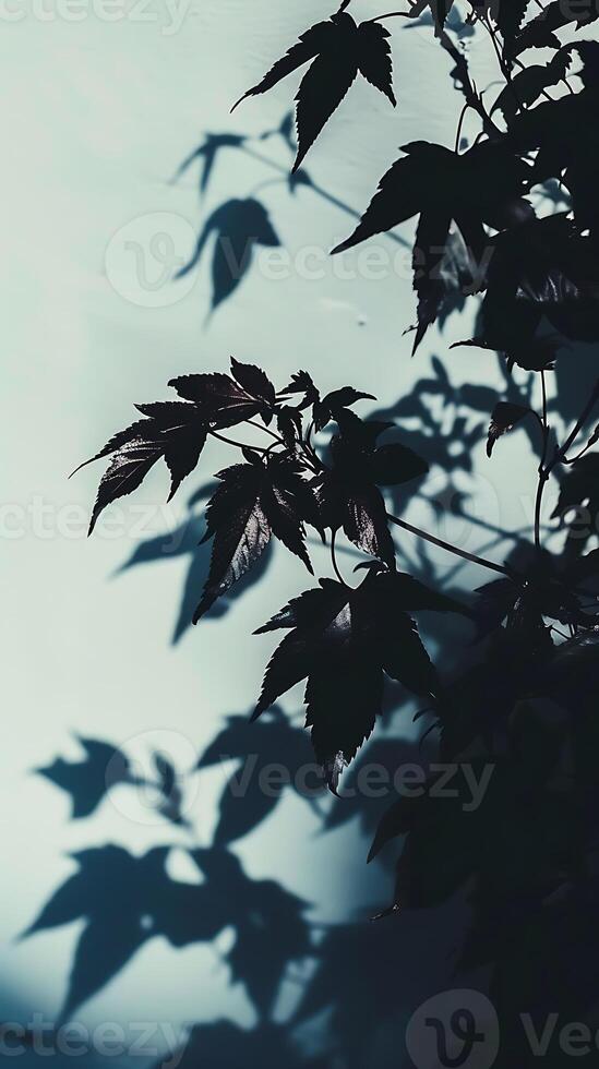 ai generado negro y blanco foto de un frondoso árbol. generativo ai.