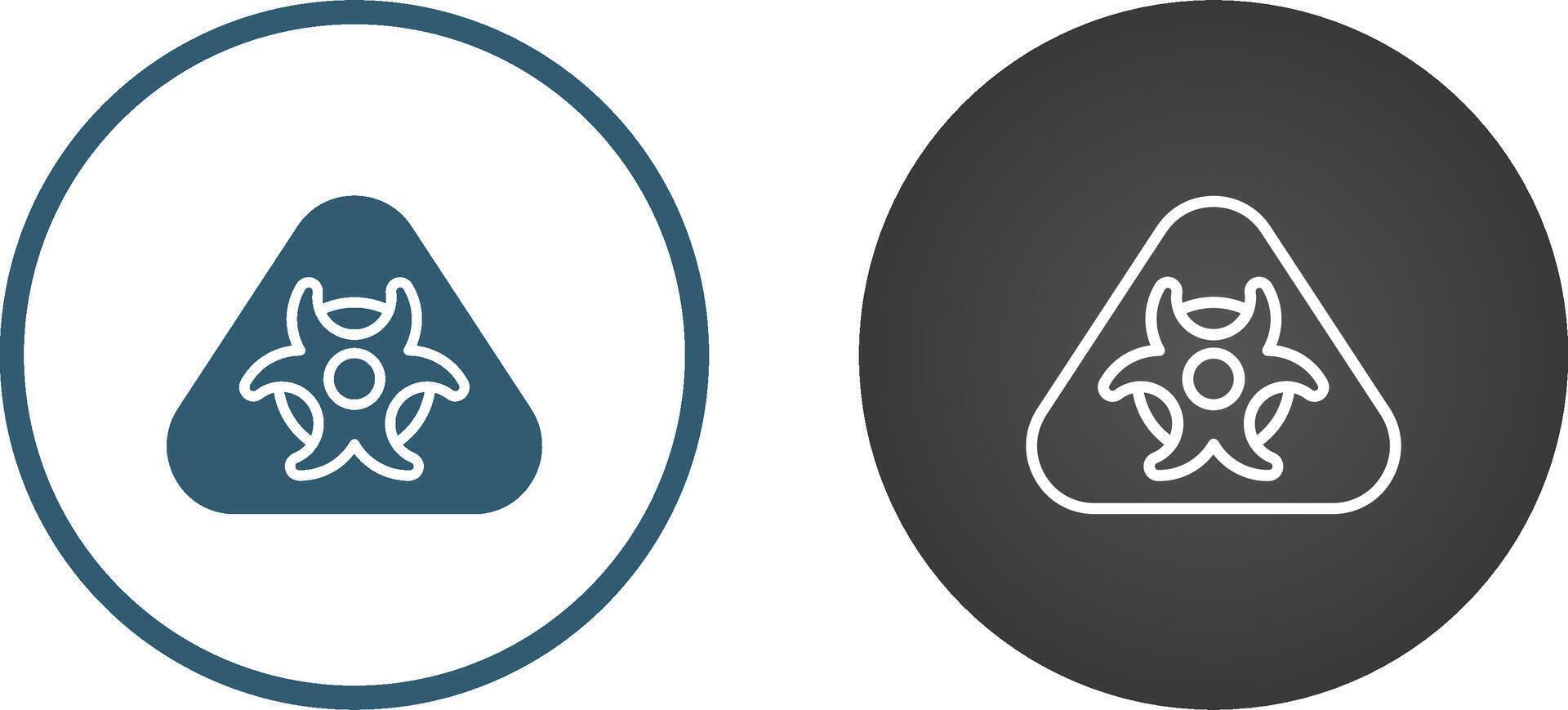 Hazardous materials symbol Vector Icon