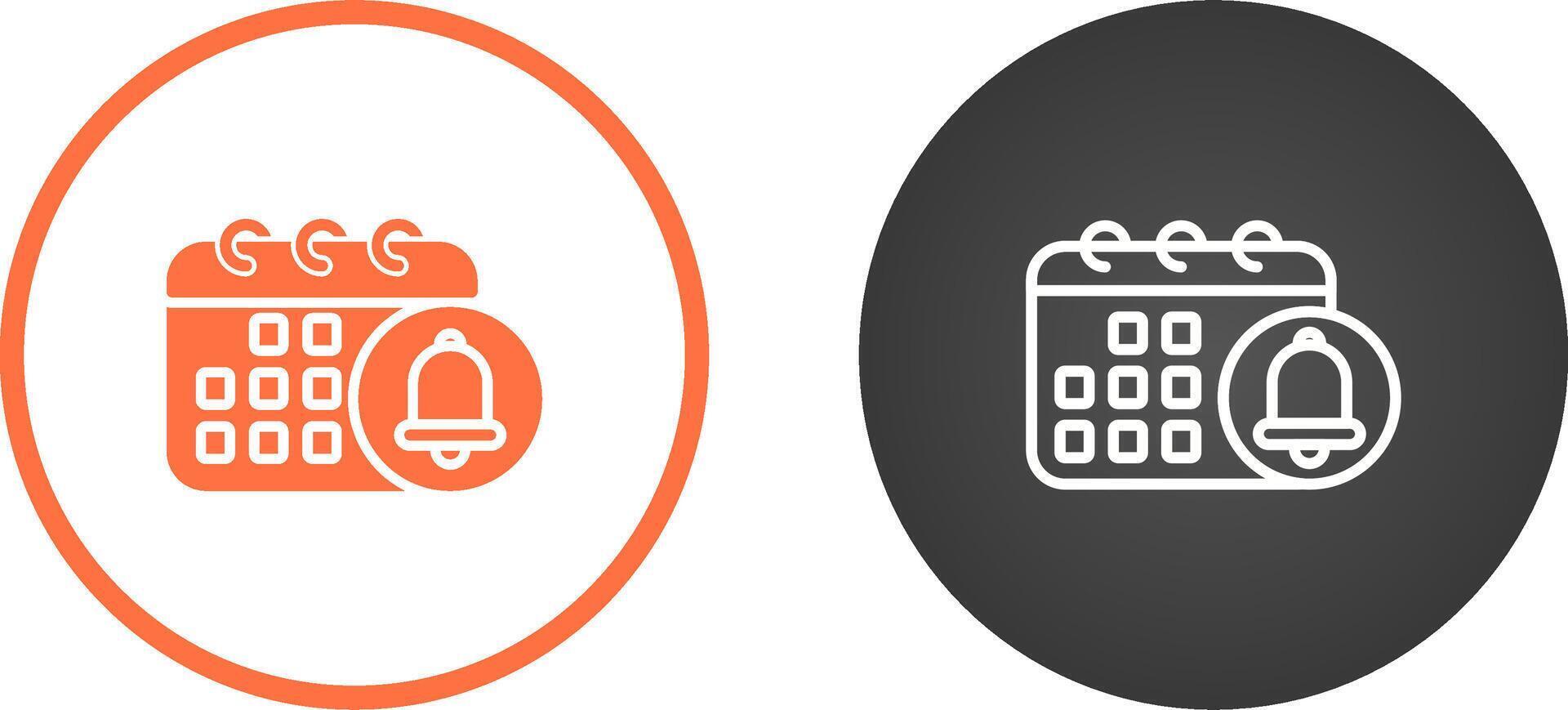Reminder with calendar Vector Icon