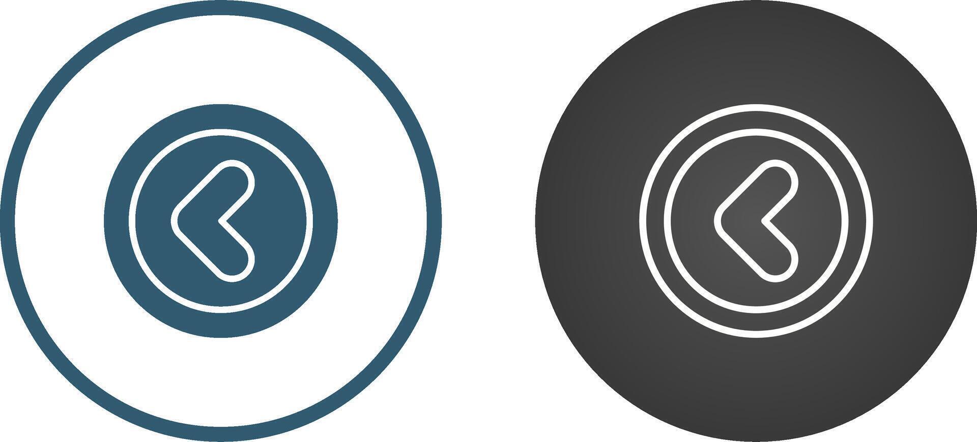 Angle Left Vector Icon