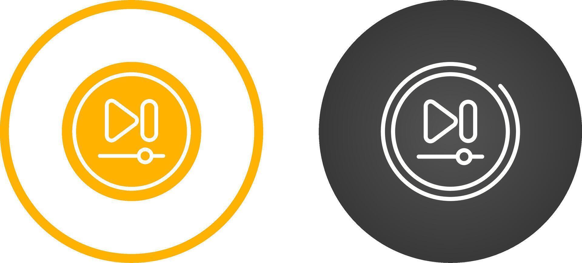Video Next Track Button Vector Icon
