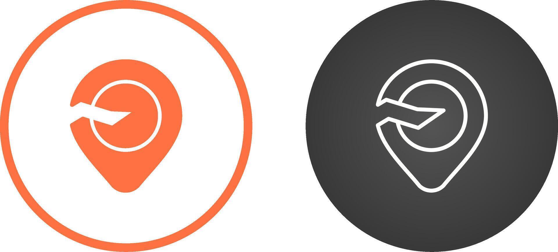 Broken Location Vector Icon