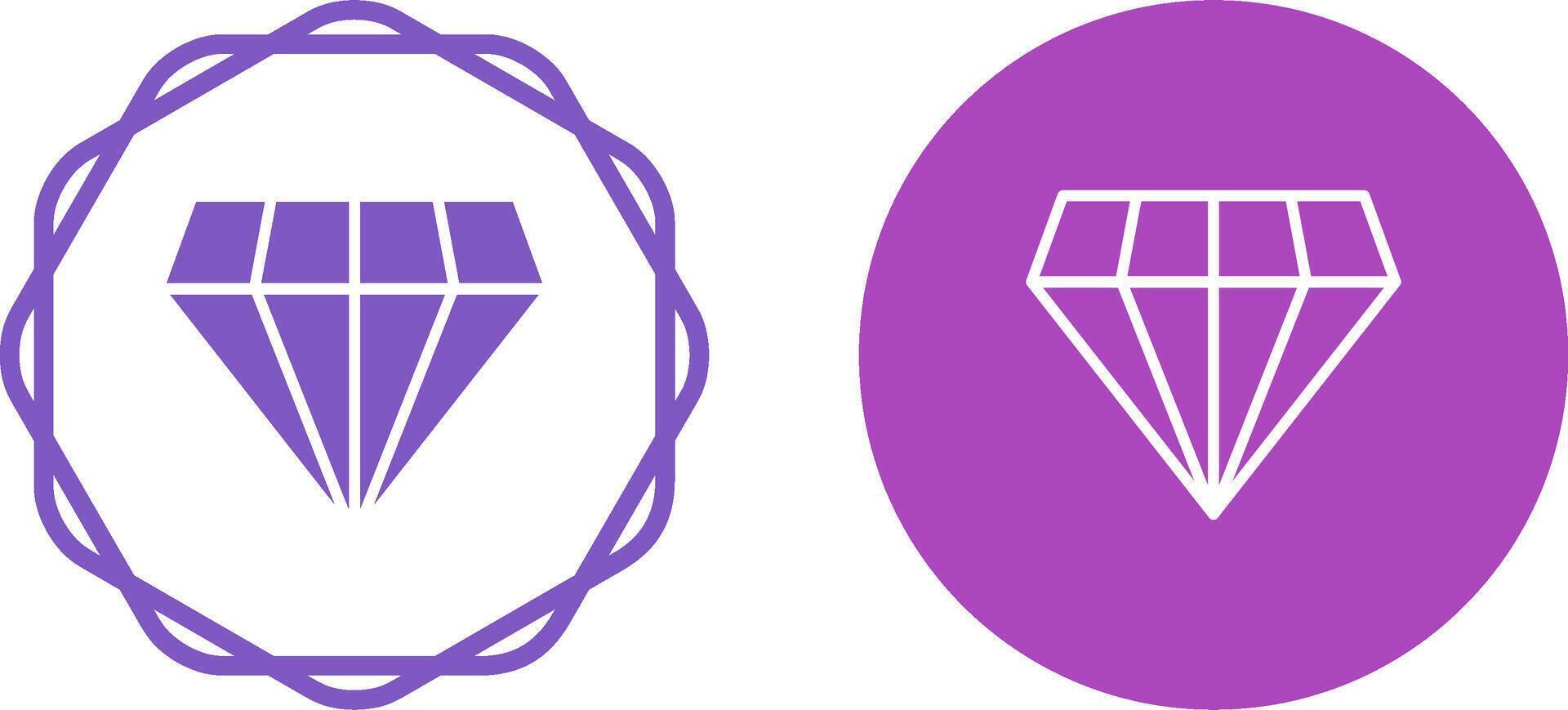 icono de vector de diamante