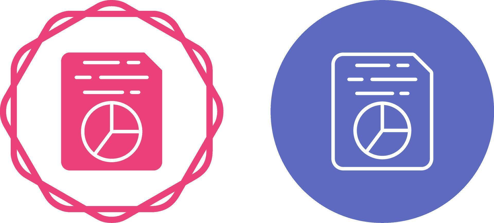 Document Insert Diagram Vector Icon