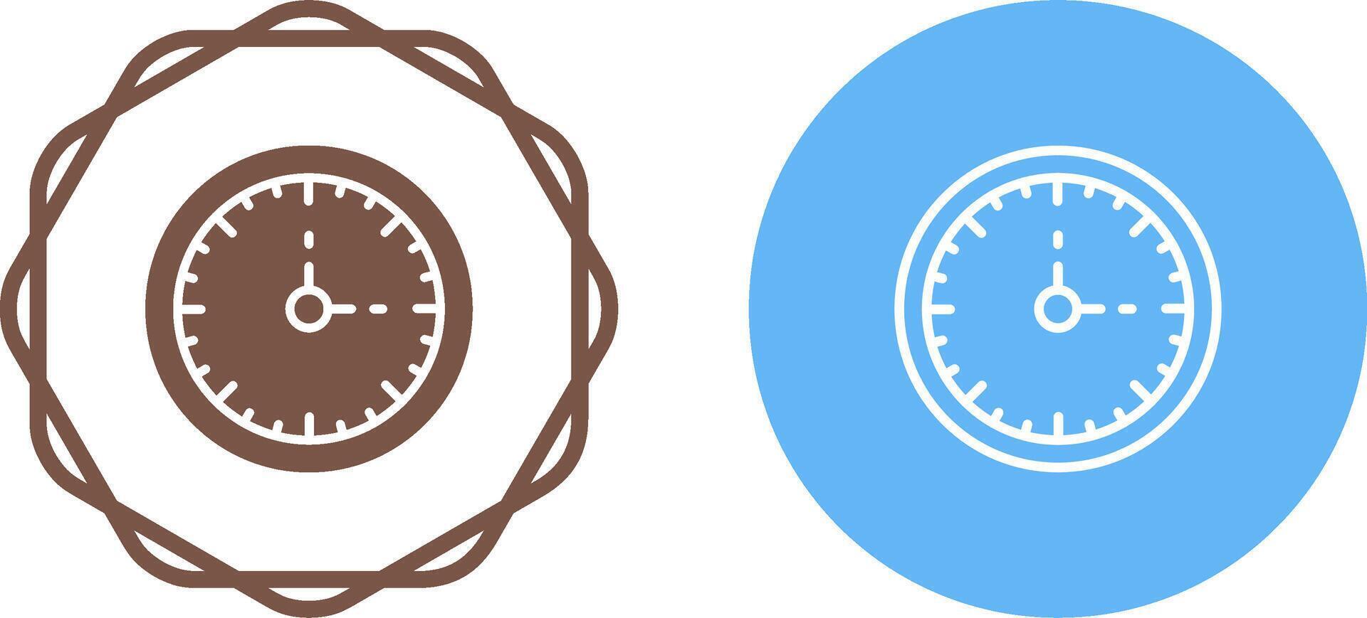 Clock Three Vector Icon