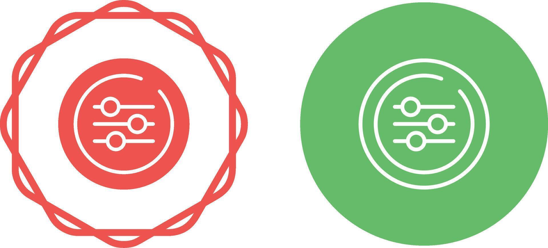 Equalizer Circle Vector Icon