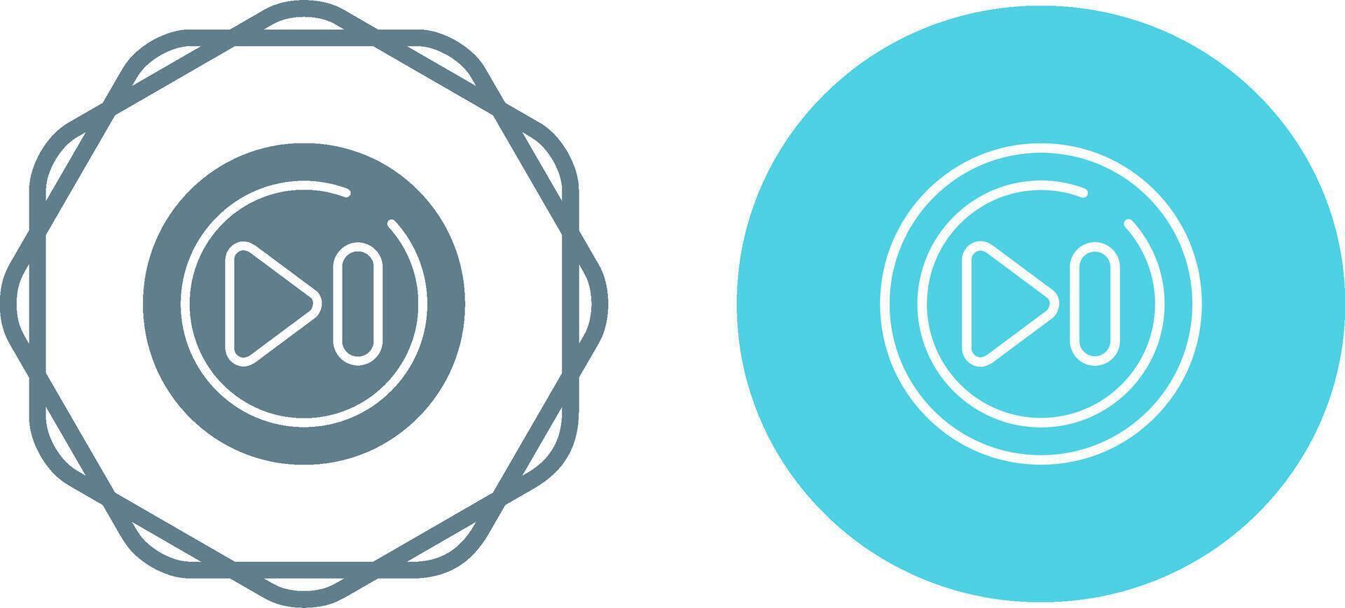 Fast Forward Circle Vector Icon