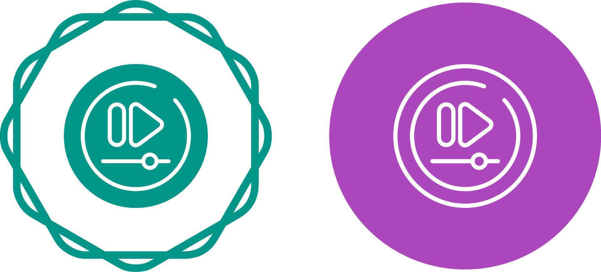 Video Fast Forward Vector Circle