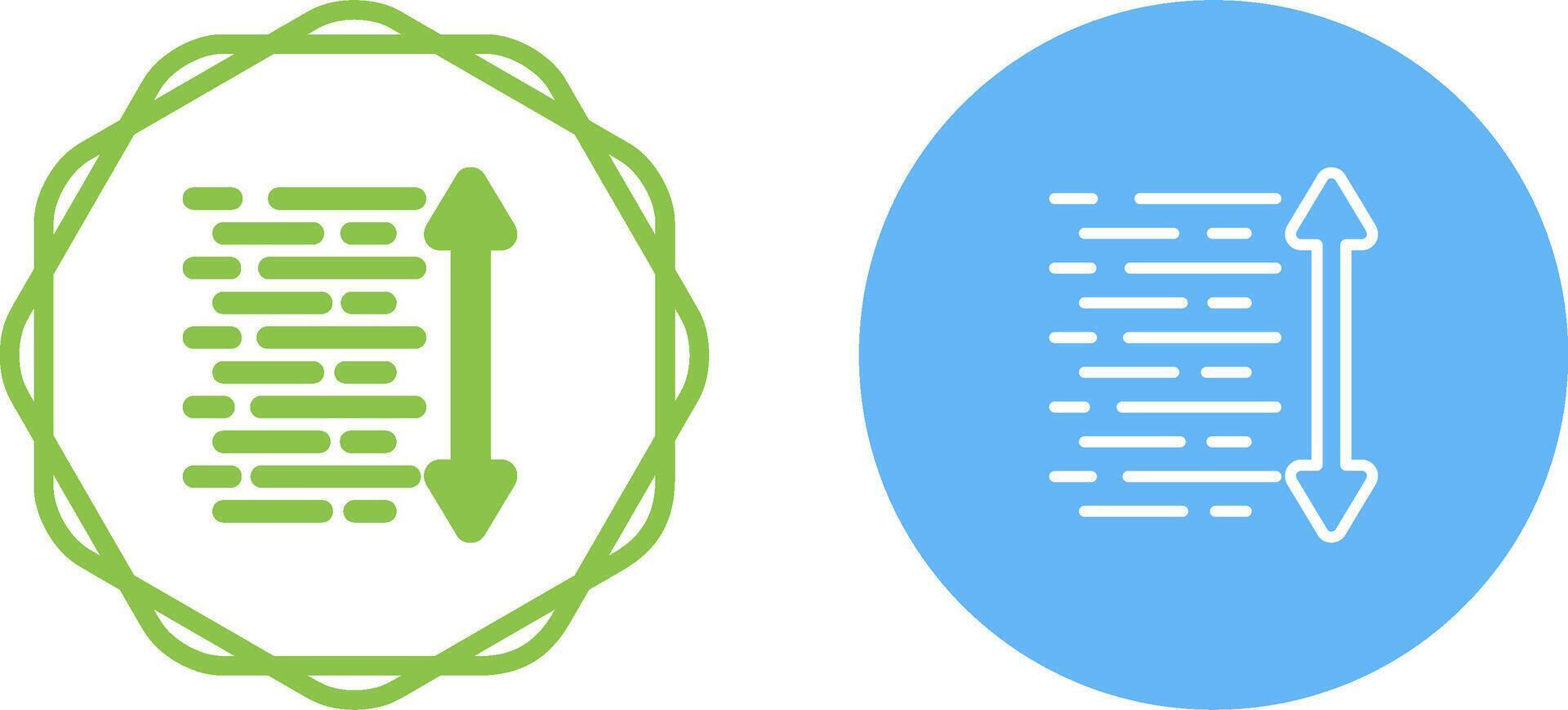 Line Spacing Vector Icon
