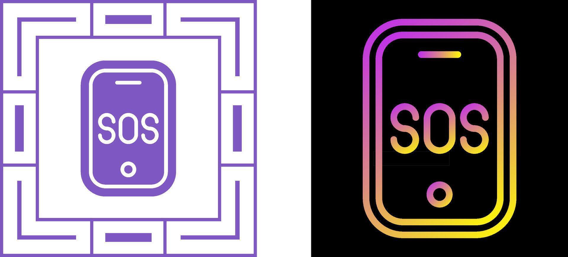 Emergency phone Vector Icon