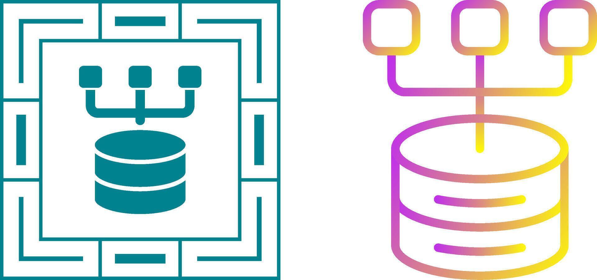 Data Modeling Vector Icon
