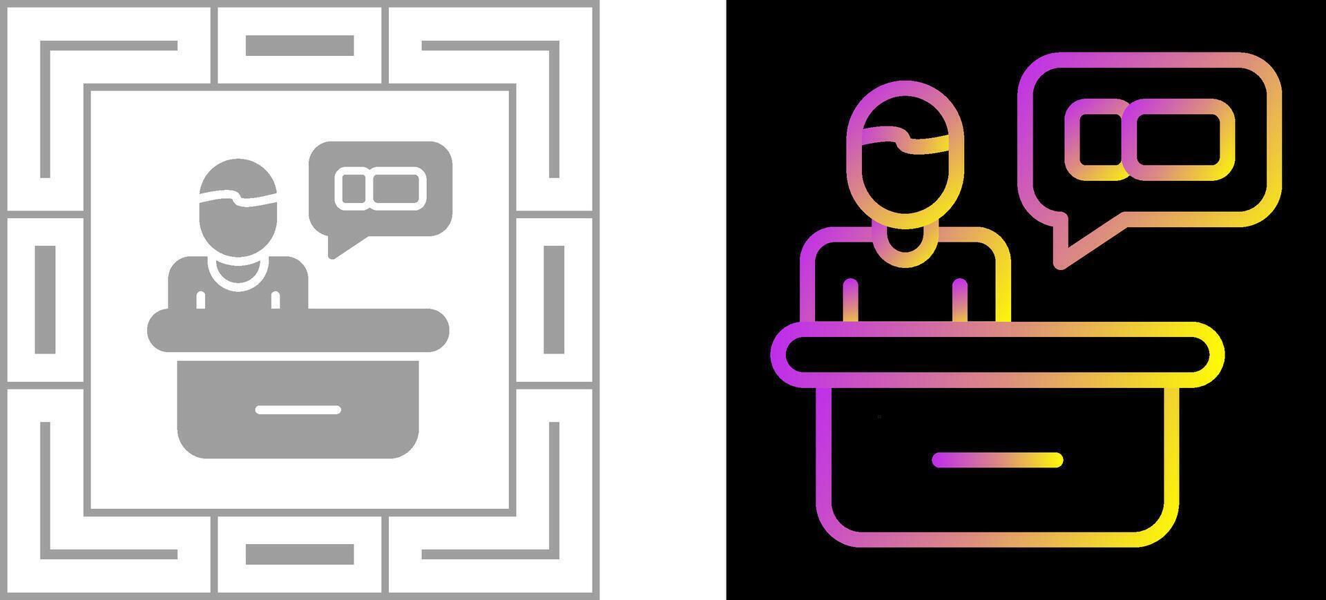 Support Ticket Vector Icon