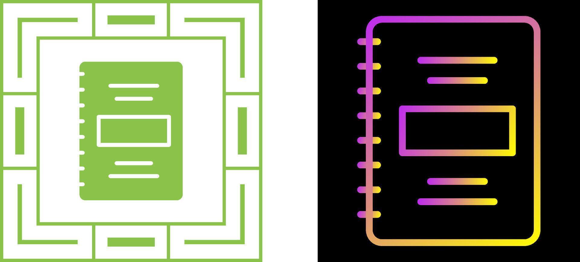 Notebook Vector Icon