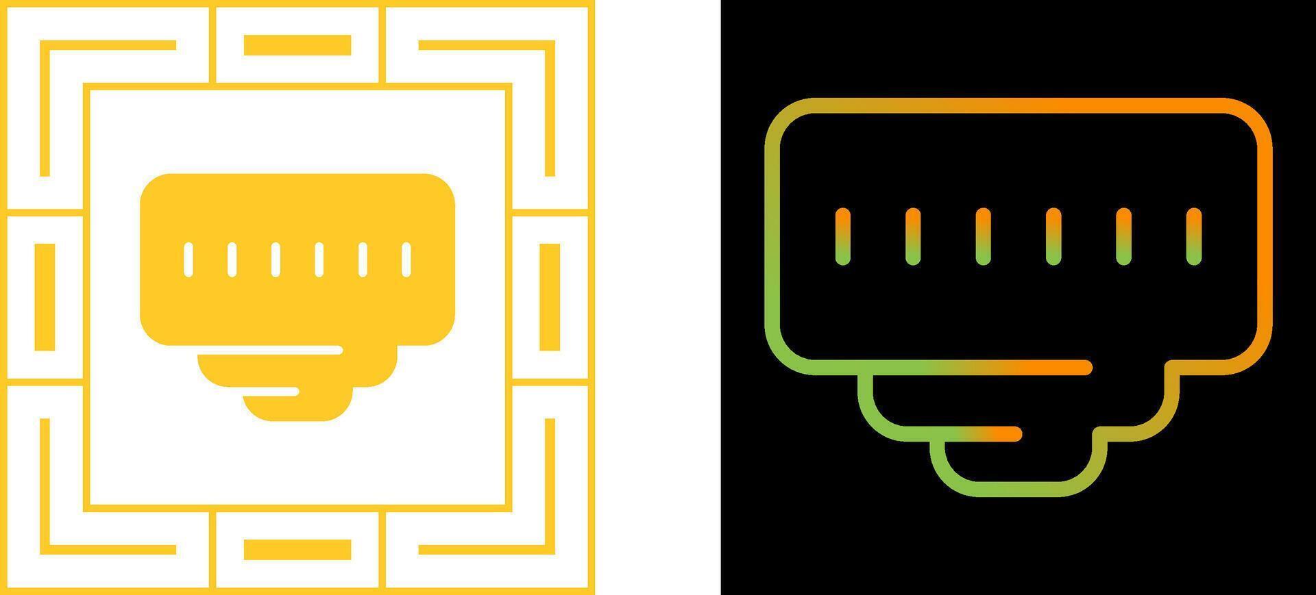 Ethernet Port Vector Icon