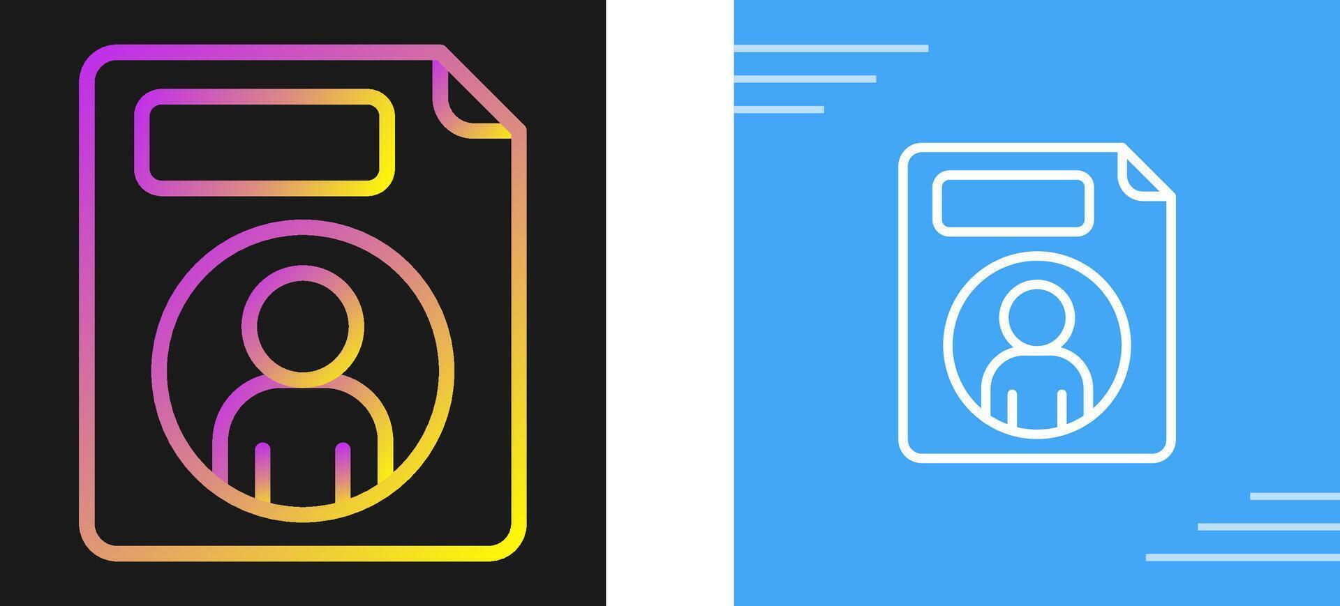 Personal File Vector Icon