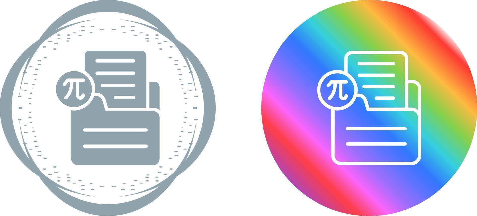 Document Insert Formula Vector Icon