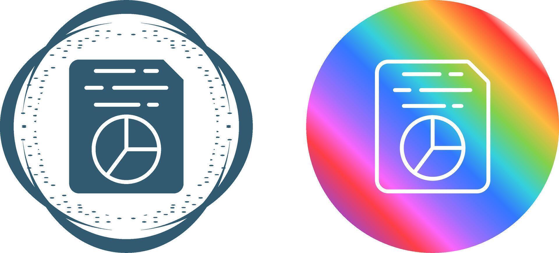 Document Insert Diagram Vector Icon