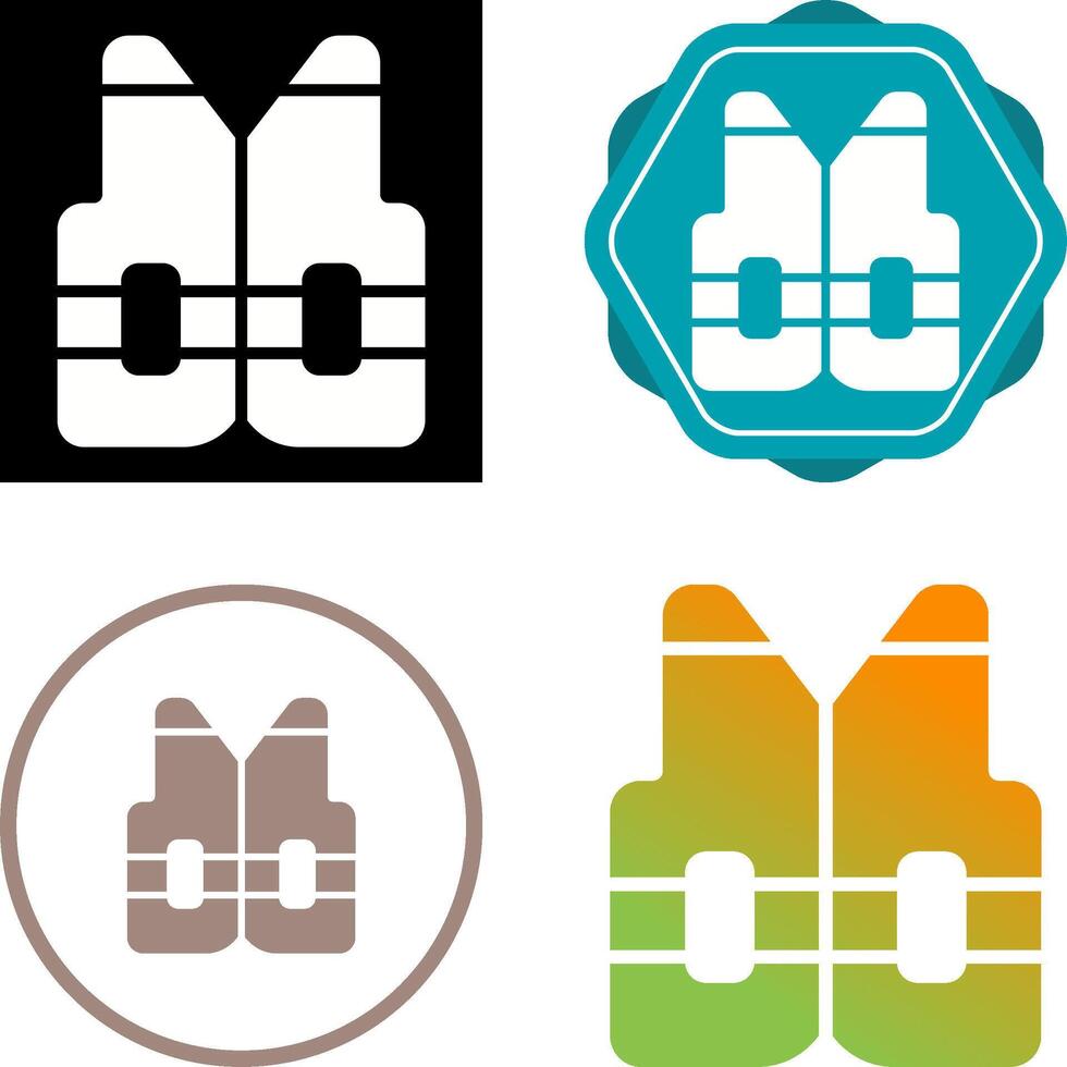 Reflective vest Vector Icon