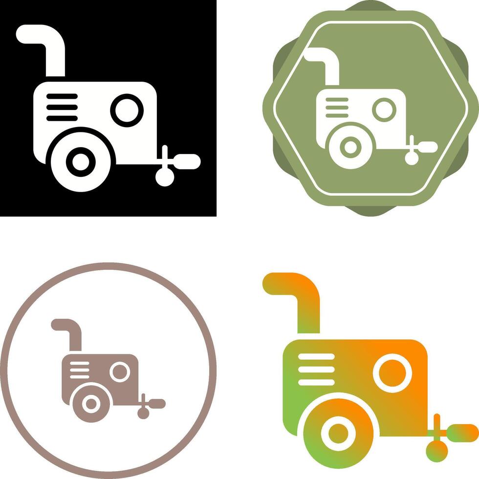 Portable air compressor Vector Icon
