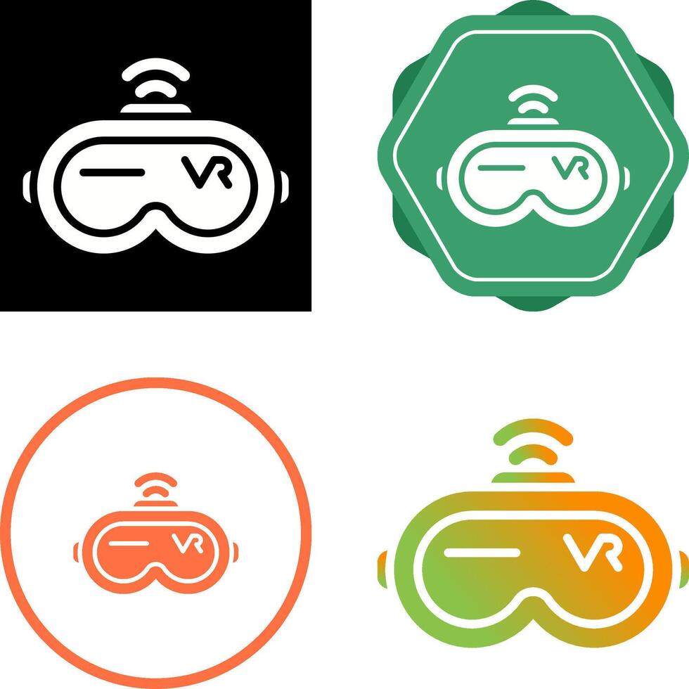 Virtual Reality Headset Vector Icon