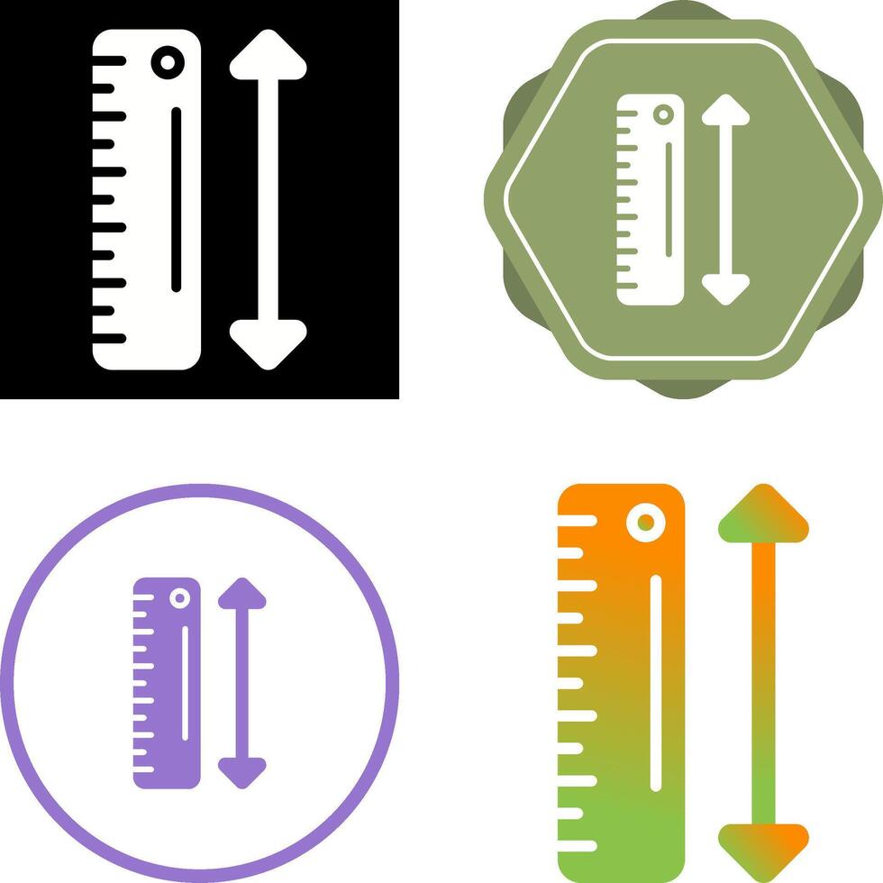 icono de vector de escala