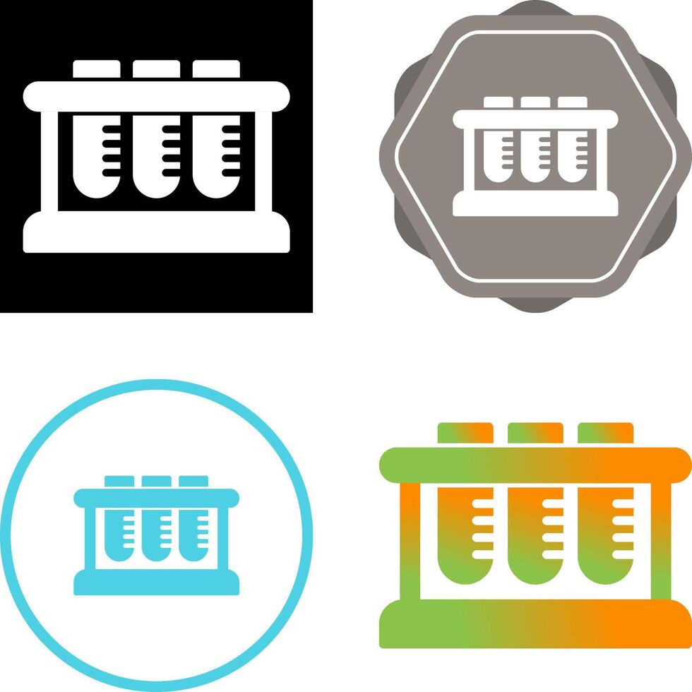 Test Tube Rack Vector Icon